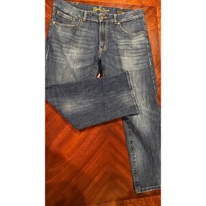 Rock 47‎ by wrangler mens slim straight blue jeans size 38x30